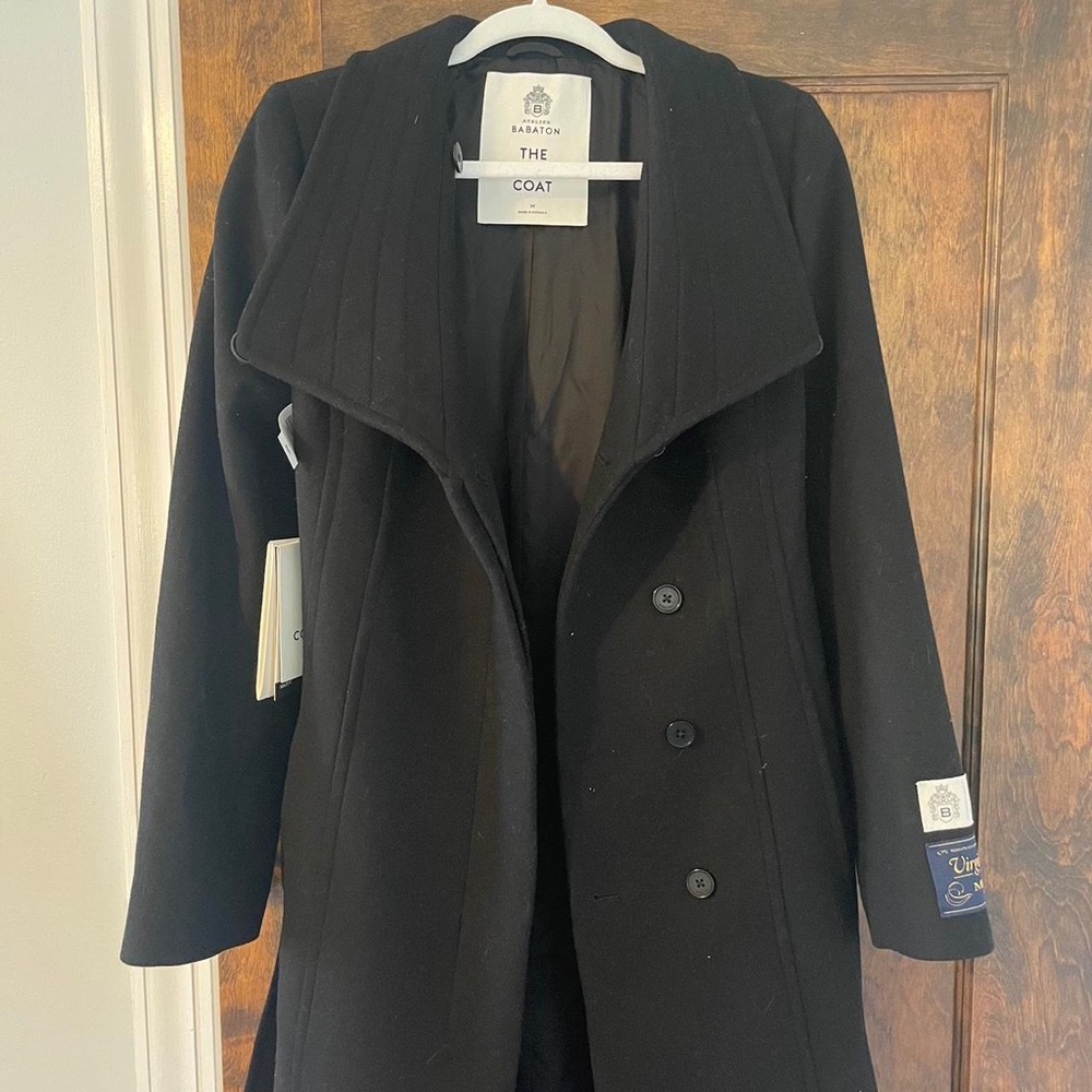 Black Babaton Connor Coat From Aritzia (BRAND NEW WITH TAGS)